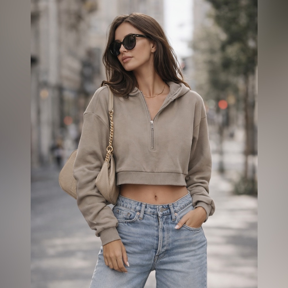 Weworewhat Half zip hoodie July sale